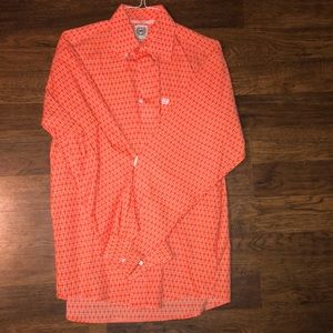 cinch button up size small